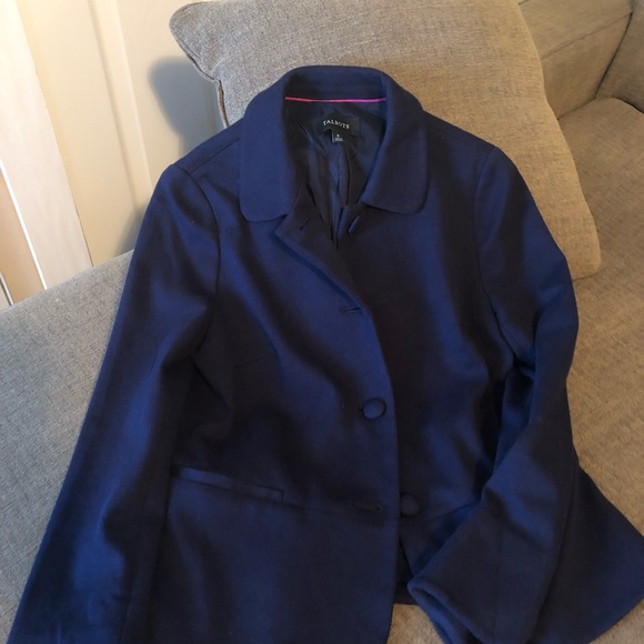 Talbots Svelte stretch Navy blazer size 8 - Picture 3 of 8